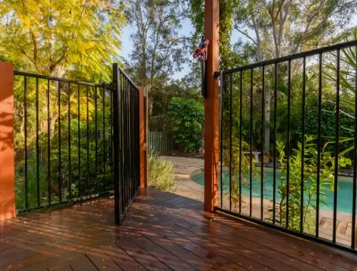 Pool access gate installed to match residential pool fencing in Geelong